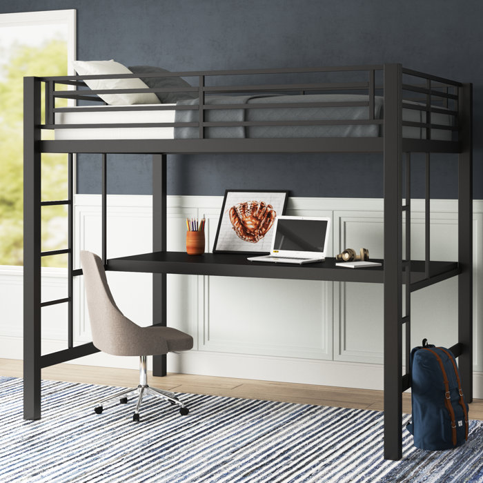 Isabelle & Max™ Bomar Full Loft Bed with BuiltinDesk by Isabelle & Max™ & Reviews Wayfair